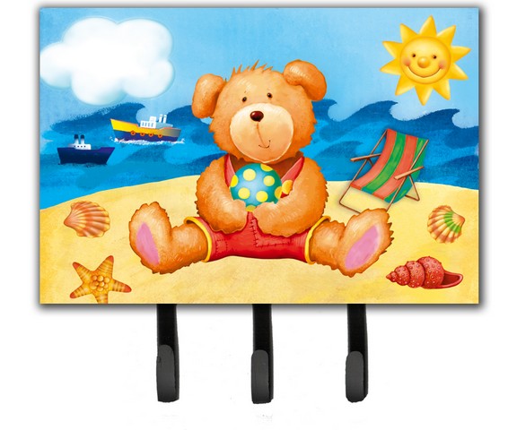 Teddy Bear on the Beach Leash or Key Holder