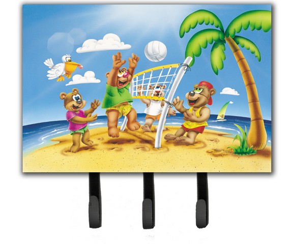 APH0373TH68 Bears Playing Volleyball Leash or Key Holder