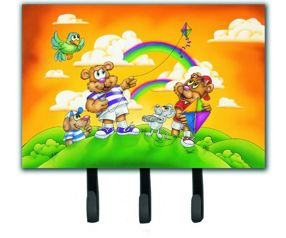 APH0374TH68 Bears Flying a Kite Leash or Key Holder