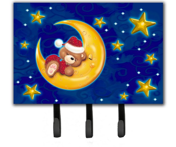 APH514BTH68 Bear Sleeping in the Moon & Stars Leash or Key Holder