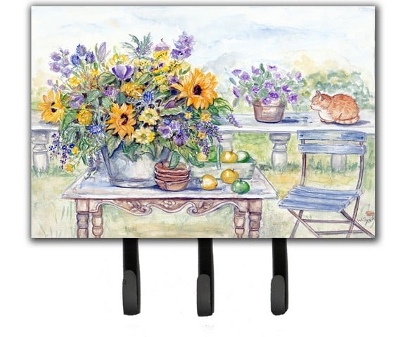 APH3566TH68 Patio Bouquet of Flowers Leash or Key Holder