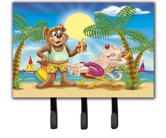 Bears Relaxing at the Beach Leash or Key Holder