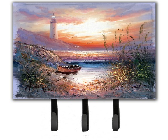 APH4130TH68 Lighthouse Scene with Boat Leash or Key Holder