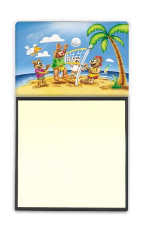 Bears Playing Volleyball Sticky Note Holder
