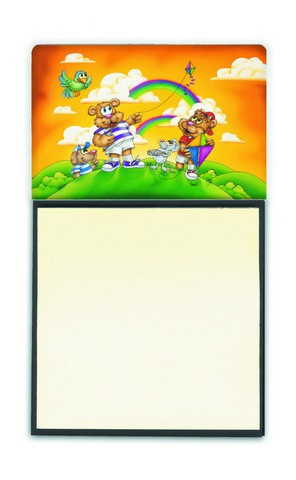 Bears Flying a Kite Sticky Note Holder