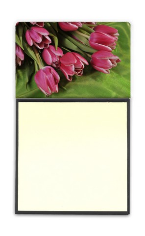 APH5048SN Pink Tulips Sticky Note Holder