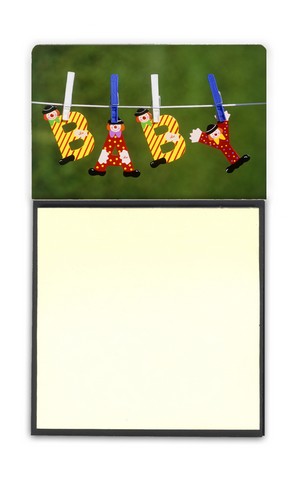New Baby Clown Clothesline Sticky Note Holder