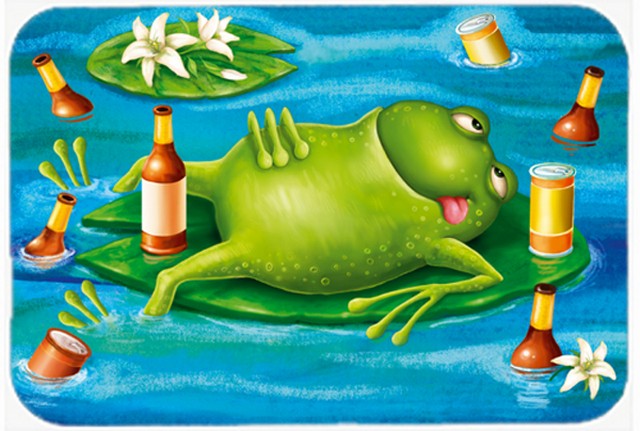 Picture of Carolines Treasures APH0093LCB Frog Drinking Beer Glass Cutting Board, Large
