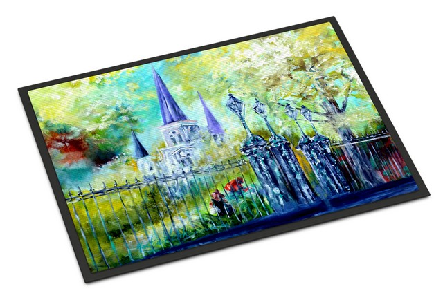 MW1217JMAT St Louis Cathedrial Across the Square Indoor or Outdoor Mat, 24 x 36 in. MW1217JMAT