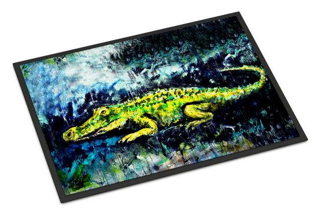 Sneaky Alligator Indoor or Outdoor Mat, 24 x 36 in.