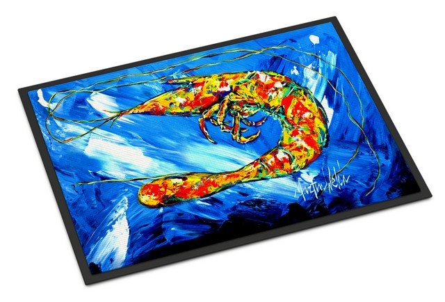 Ice Blue Shrimp Indoor or Outdoor Mat - 18 x 27 in.