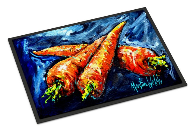 Carrots Only Three Needed Indoor or Outdoor Mat, 18 x 27 in.