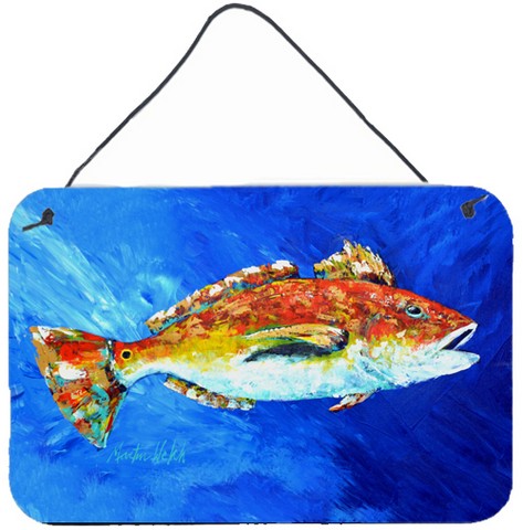 Red Fish White Spin Wall or Door Hanging Prints