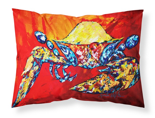Bring it on Crab in Red Fabric Standard Pillowcase
