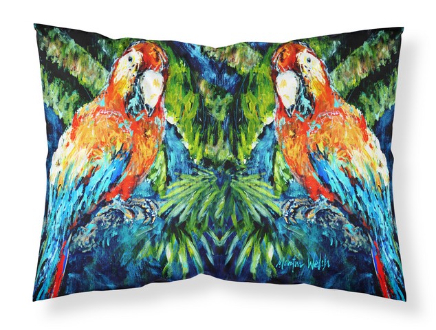 Parrots Yo Yo Mama Fabric Standard Pillowcase