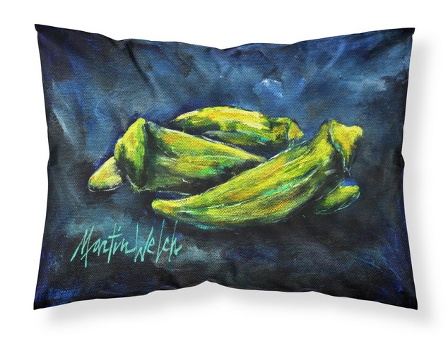 Okra Bleu Fabric Standard Pillowcase