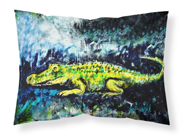 Sneaky Alligator Fabric Standard Pillowcase
