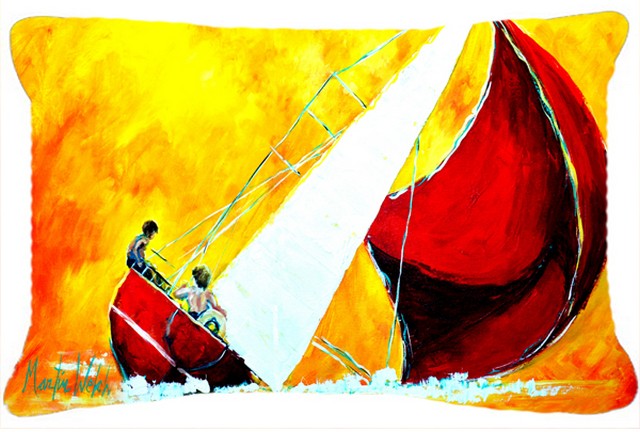 Sailboat Break Away Fabric Decorative Pillow