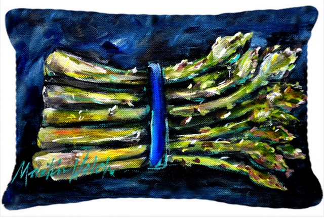 Asperagus Blew Fabric Decorative Pillow