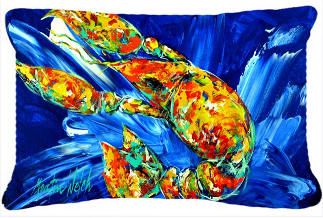 Not Your Plano Crawfish Fabric Decorative Pillow