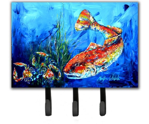 Scattered Red Fish Leash or Key Holder