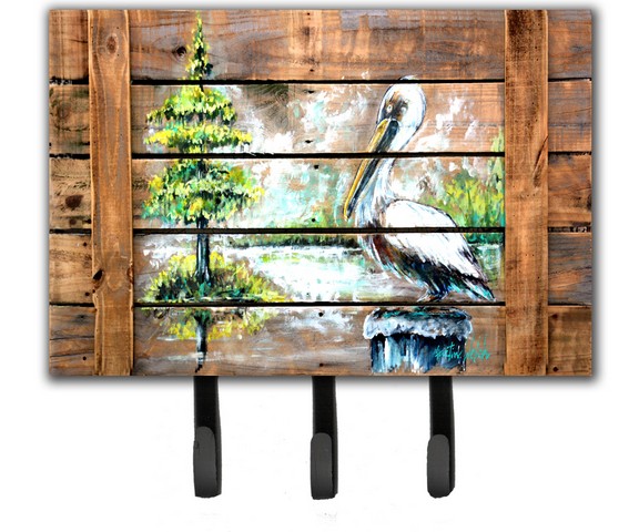 Summer by the Lake White Pelican Leash or Key Holder