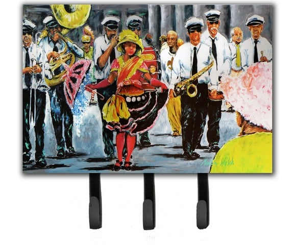 Dancing in the Streets Mardi Gras Leash or Key Holder