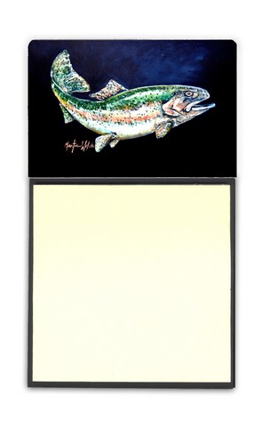 Deep Blue Rainbow Trout Sticky Note Holder