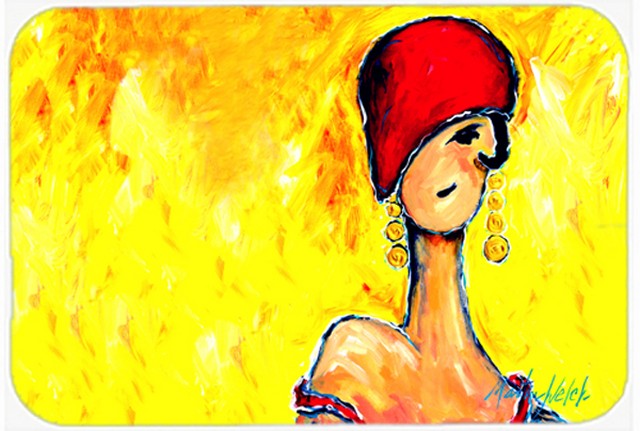 Azalines Earrings Lady Mouse Pad, Hot Pad or Trivet