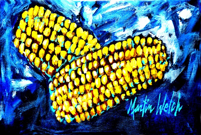 Picture of Carolines Treasures MW1235PLMT Two Corn Please Fabric Placemat