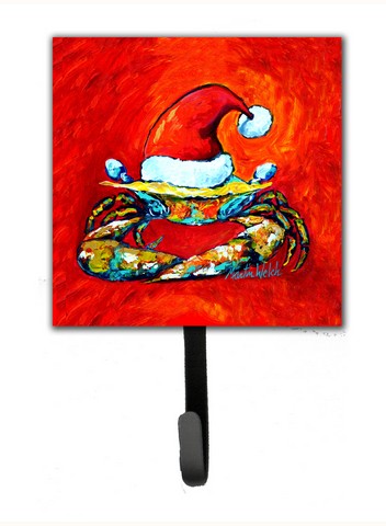 Crab in Santa Hat Santa Claws Leash or Key Holder
