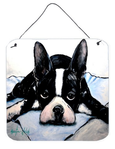 Boston Terrier Jake Dog Tired Wall or Door Hanging Prints