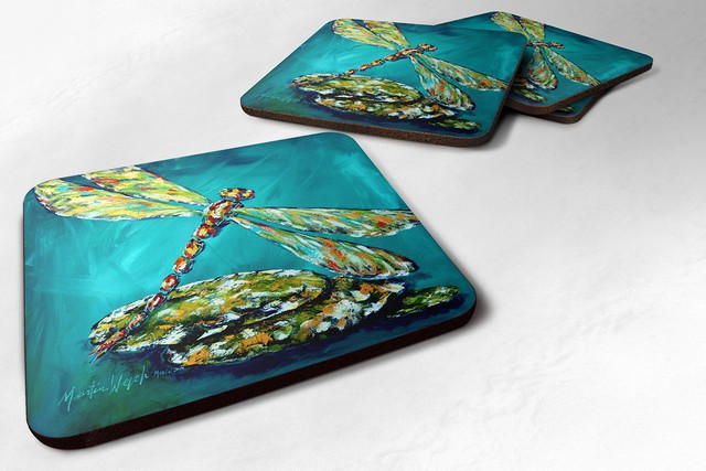 Insect Dragonfly Matin Foam Coaster