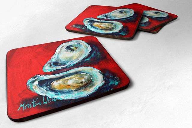 Open Up Oyster Foam Coaster