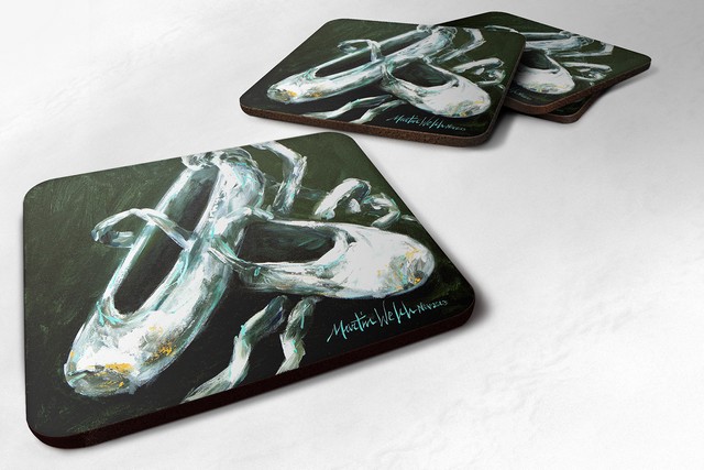 Ballet Golden Toes Foam Coaster