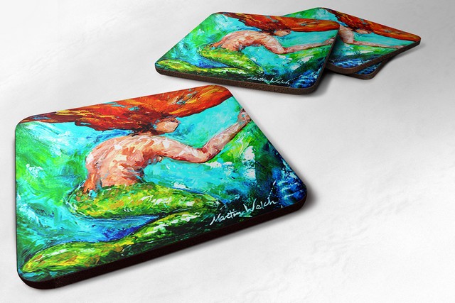 Mermaids Heaven Foam Coaster