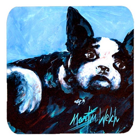 MW1240FC Boston Terrier Just Jake Foam Coaster