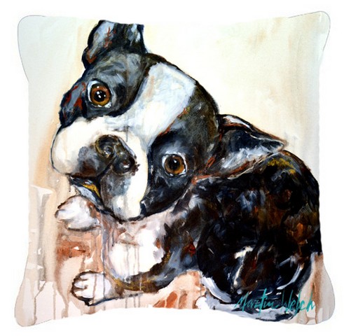 Boston Terrier Jake The Look Fabric Decorative Pillow - 18 x 3 x 18 in.