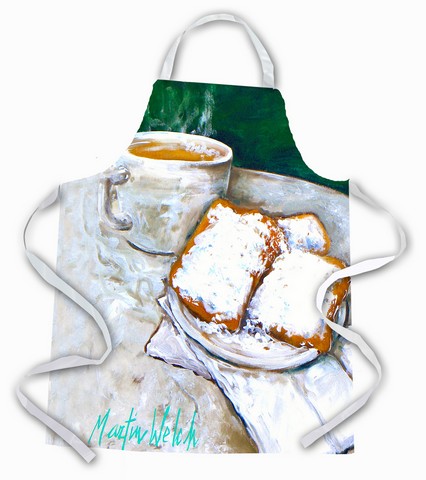 Picture of Carolines Treasures MW1008APRON Beingets Breakfast Delight Apron