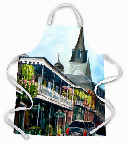 Picture of Carolines Treasures MW1201APRON St Louis Cathedral Apron