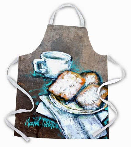 Picture of Carolines Treasures MW1251APRON Piping Hot Beignets Apron
