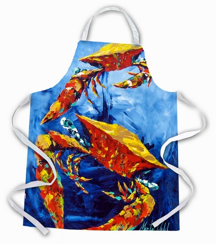 Picture of Carolines Treasures MW1253APRON Puddle O Two Crabs Apron