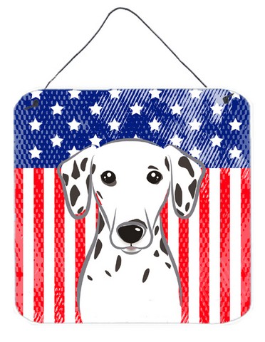BB2140DS66 American Flag & Dalmatian Wall or Door Hanging Prints