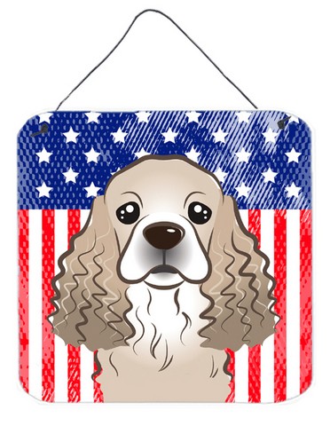 American Flag & Cocker Spaniel Wall or Door Hanging Prints