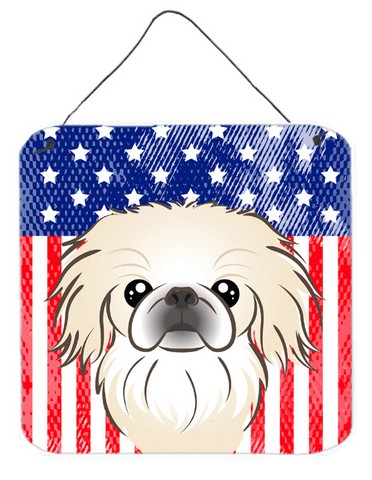 American Flag & Pekingese Wall or Door Hanging Prints
