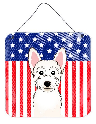 American Flag & Westie Wall or Door Hanging Prints