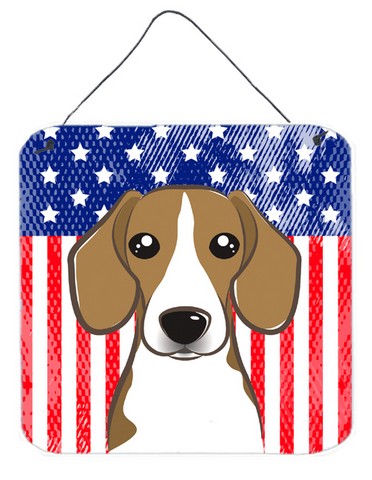 BB2169DS66 American Flag & Beagle Wall or Door Hanging Prints