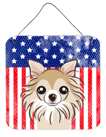 BB2181DS66 American Flag & Chihuahua Wall or Door Hanging Prints