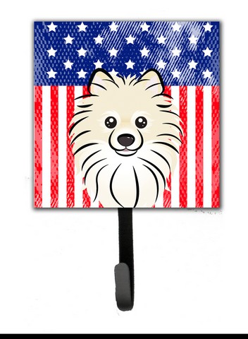American Flag & Pomeranian Leash or Key Holder