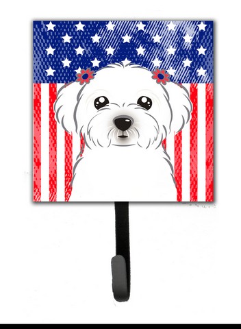 American Flag & Maltese Leash or Key Holder